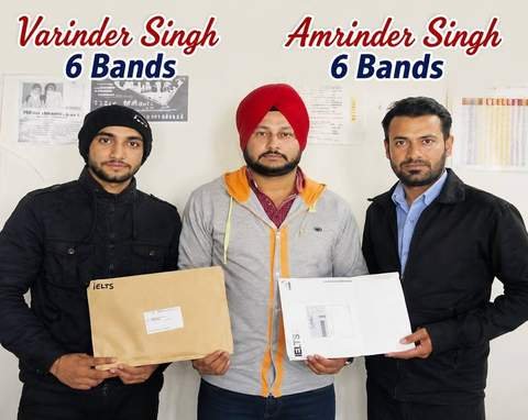 Varinder Singh & Amrinder Singh — IELTS 6 Bands, Kiwi Language Academy