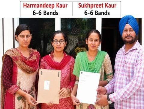 Harmandeep Kaur & Sukhpreet Kaur — IELTS 6-6 Bands, Kiwi Language Academy