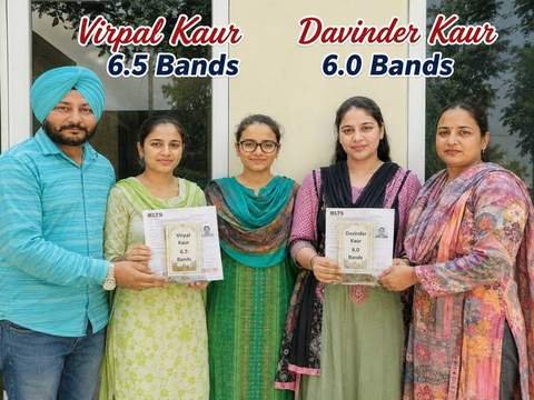 Virpal Kaur & Davinder Kaur — IELTS 6.5 & 6.0 Bands, Kiwi Language Academy