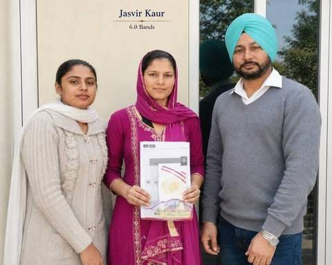 Jasvir Kaur — IELTS 6.0 Bands, Kiwi Language Academy
