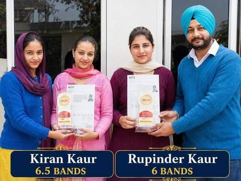 Kiran Kaur & Rupinder Kaur — IELTS 6.5 & 6 Bands, Kiwi Language Academy