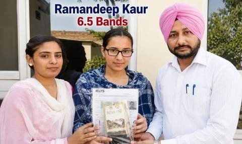 Ramandeep Kaur — IELTS 6.5 Bands, Kiwi Language Academy