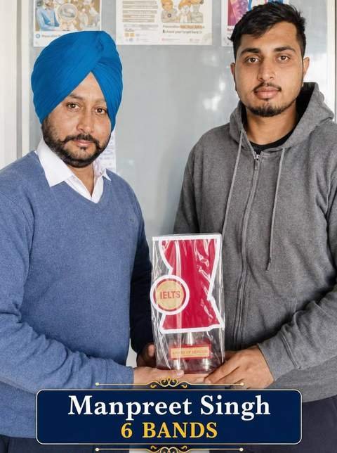 Manpreet Singh — IELTS 6 Bands, Kiwi Language Academy