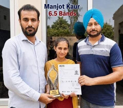 Manjot Kaur — IELTS 6.5 Bands, Kiwi Language Academy