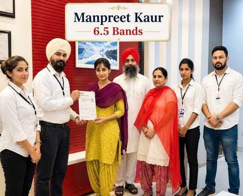 Manpreet Kaur — IELTS 6.5 Bands, Kiwi Language Academy